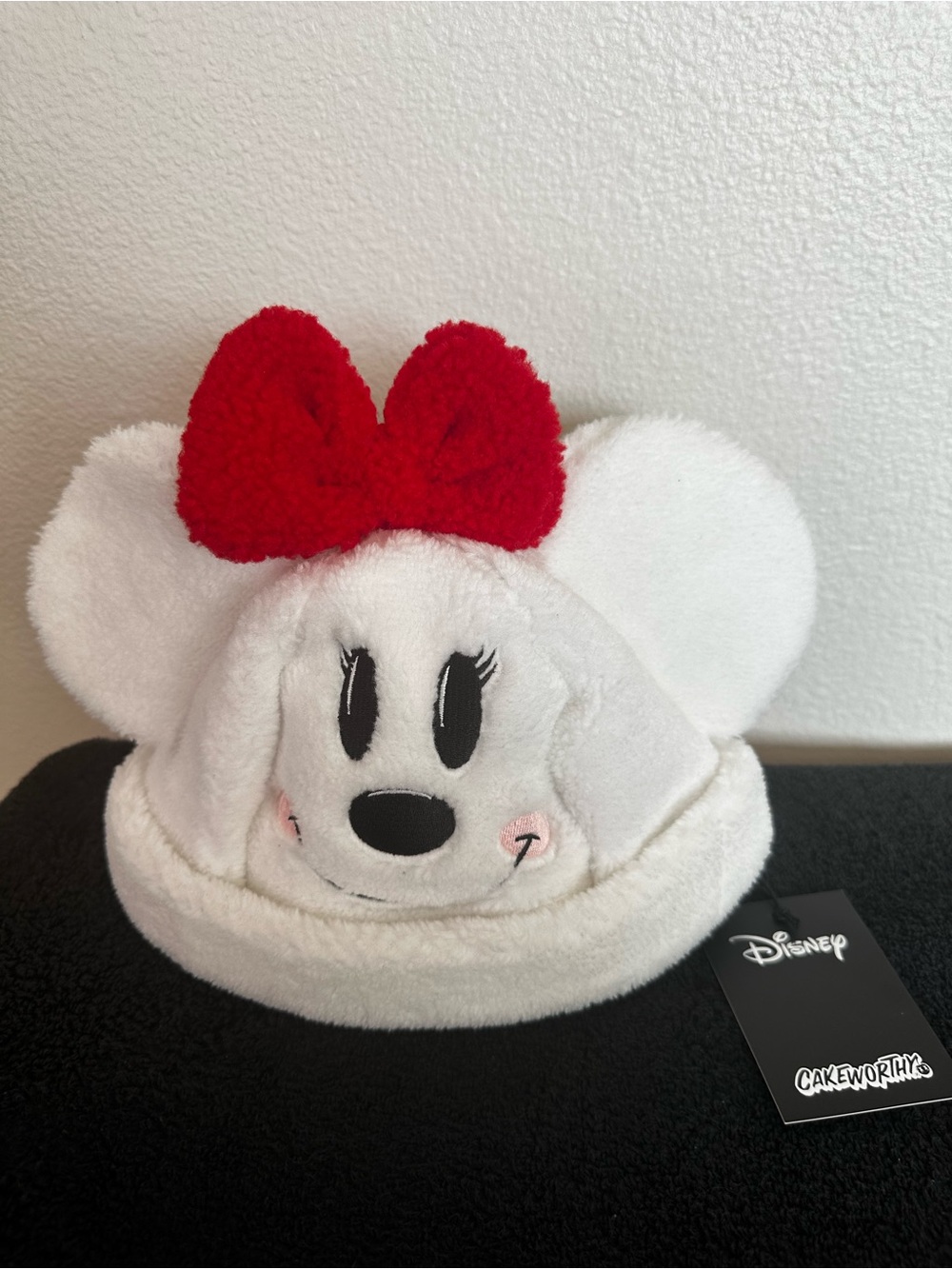 New•Disney x Cakeworthy Minnie Mouse Plush Hat Ears. Adjustable.